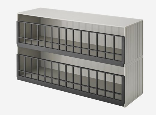 Úložný box na hračky YAMAZAKI Tower 5808, šedý
